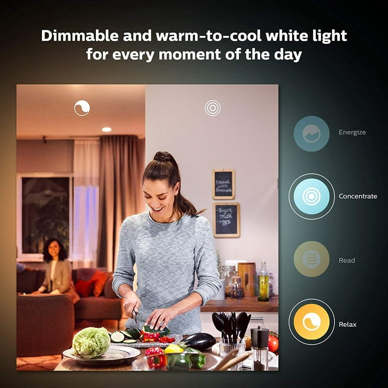 Philips Hue White E26 Smart Bulb 2-Pack 