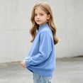 thumbnail image 6 of SDNall Boys and Girls Casual Mock Neck Sweaters, Solid Relaxed Fit Pullover Layering Tops for School, Fall Winter Everyday Thick Soft Knitted Cotton Sweater 1-12 Years, 6 of 10