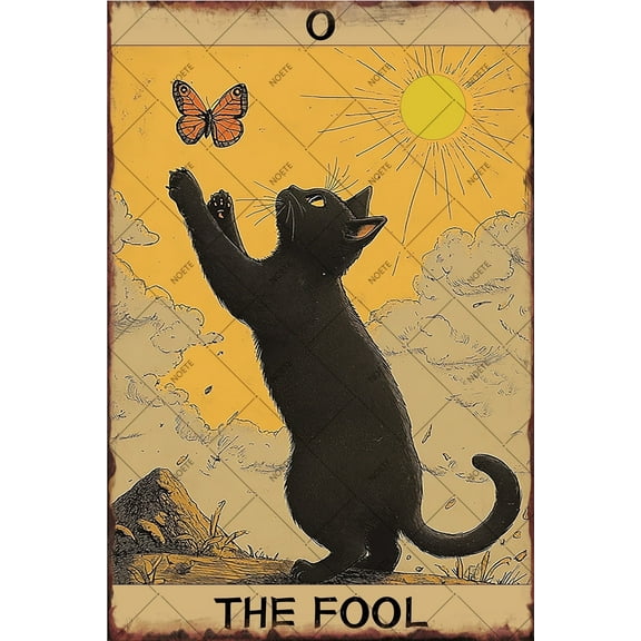 NOETE April Fool's Day Decorations - Vintage Fools' Day Decoration Metal Tin Sign 8x12 Inch, Retro Wall Art for Bar, Garden, Yard, Home, Living Room & Office - Fun & Unique Gift Idea