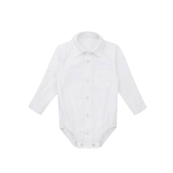 CHICTRY Baby Boys Gentleman Shirt Long Sleeve Birthday Party Romper Jumpsuit