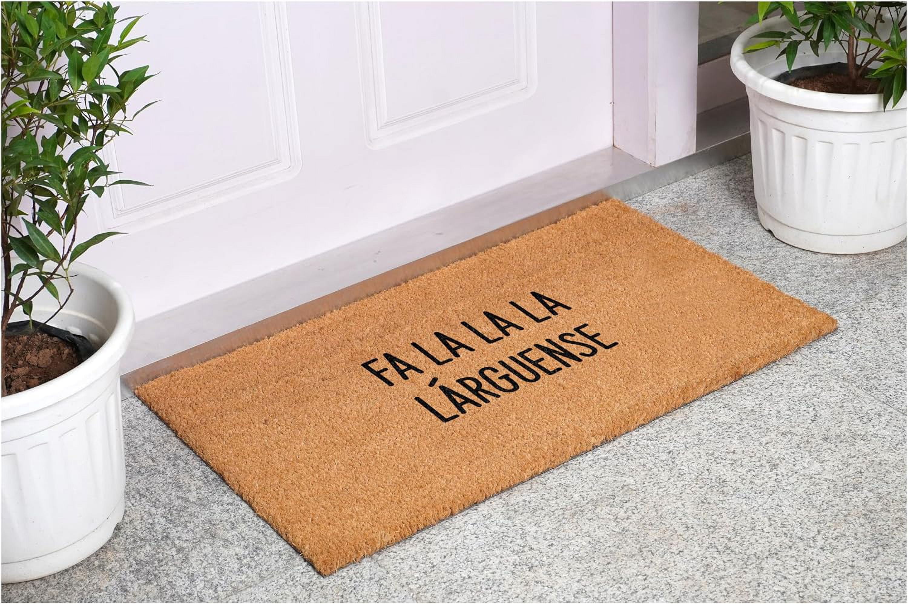 Calloway Mills 113361729 Fa La La La Larguense Spanish Doormat 17" x 29"