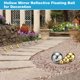 thumbnail image 5 of Uxcell 2-Pack Esculturas de Bolas de Gazing Globes de Jardín Diamante de 8 Pulgadas de Acero Inoxidable Hueco para el Hogar, Exterior Dorado, 5 of 7