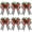 D, variant on Bows For Christmas Tree,Red Christmas Bows With Pine Cones Pine Needles Xmas Velvet Bows Black And Red Ribbon Christmas Tree Wreath Decoration For Xmas Parties Indoor Outdoor Crafts Diy Decor(6pcs)