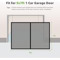 thumbnail image 2 of Garage Screen Door for 1 Car Garage 9x7 ft Magnetic Closure Heavy Duty Weighted Bottom Fiberglass Mesh Retractable Screen Net Easy Install, 2 of 16