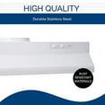 thumbnail image 3 of 30" Under Cabinet Range Hood, 190 CFM, EZ1 Install, ADA Compliant, 3 of 6