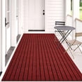 thumbnail image 7 of Semfri Runner Carpet Runner Rugs 3 x 6 ft Indoor Outdoor Rugs Area Rugs for Kitchen Bathroom Balcony Garage Entryway Stair Aisle Hallway Red, 7 of 7