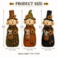 thumbnail image 3 of JHRGJIO Scarecrow Style Decor Accent, Mantel Entryway Table Sideboard Console Display, Cozy Autumnal Home Decoration Shelf Fall Decor Halloween Decorations Indoor Outdoor, 3 of 7