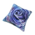 thumbnail image 3 of YFYANG Square Decorative Throw Pillow Case (Without Pillow Insert), Purple Watercolor Roses Bedroom Sofa Car Cushion Cover, 22"x22", 3 of 9