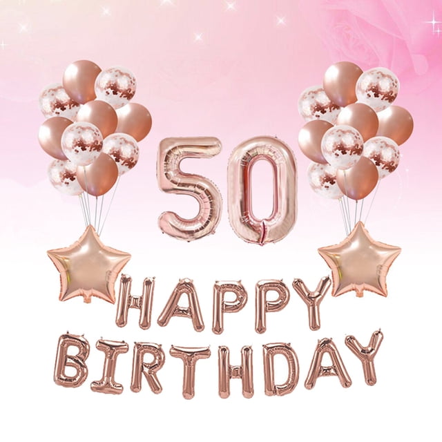 WEUVEB 37Ud Globos Decorativos Oro Rosa Con Látex Para Fiesta De Cumpleaños Y Eventos Especiales