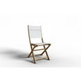 thumbnail image 4 of Lucas Teak Outdoor Folding Chair in White Dura-Sling Fabric, 4 of 5
