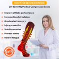thumbnail image 4 of 3 Pairs Copper Compression Socks for Women & Men Circulation 15-20 mmhg - Better Blood Flow, Swelling, Best Support for Medical, Running, Nursing, 4 of 7