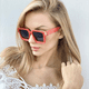 thumbnail image 2 of Gafas de sol de montura grande Gafas de sol de moda europeas y americanas para mujer Gafas de sol para hombre, 2 of 5