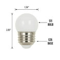 thumbnail image 3 of Westinghouse  Lighting 1-Watt (10-Watt Equivalent) White S11 LED Light Bulb, Medium Base, 4 Pack - 4-Pack, 3 of 5