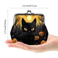 thumbnail image 2 of Cat Slim Wallet – 0.7 Microfiber Zinc Alloy Jaws Coin Purse, 4.3x4.7 in/11x12 cm - Compact, Stylish, and Durable Holder for Money and Cards, 2 of 7