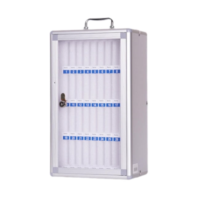 TISHITA Phone Storage Cabinet Aluminum Alloy Transparent Door Dormitory Phone Locker 36 Slots
