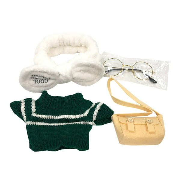 Conjunto de Ropa de Vestir para Juguetes onlyliua de 30 Cm con gafas gorra suéter falda mochila