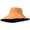 Orange, variant on CoCopeaunts Reversible Bucket Hat for Women Summer Wide Brim Sun Shade Outdoor Casual Solid Men Fisherman Hat with Chin Strap