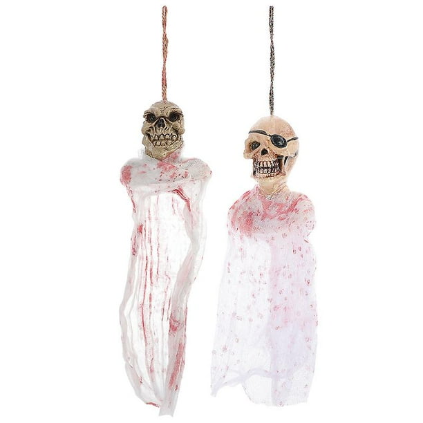 2 piezas fantasma colgante de Halloween para decoración de Halloween
