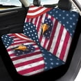 thumbnail image 4 of Uourmeti Automotive Vehicle Cushion Interior Breathable Car Seat Covers Polyester Protect Easy to Install, Fit for Cars Trucks most Cars, Eagle USA Flag, 4 of 10