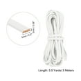 thumbnail image 2 of Flat Leather Cord, 5.5 Yard 5mm Leather String Strips for DIY Crafts, Pure White, 2 of 6