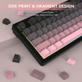 thumbnail image 4 of ATTACK SHARK M87PRO TKL Wireless Mechanical Gaming Keyboard, BT5.0/2.4G/USB-C Wired Hot Swap RGB Keyboard 80% US Layout, Linear White Switches Gradient Side Print PBT Keycap for PC Mac, 4 of 10