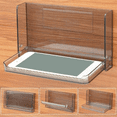 thumbnail image 2 of Estante flotante pequeño para pared, estante de baño plegable para montaje en pared, estante de noche para teléfono, control remoto, estante adhesivo, B, 2 of 7