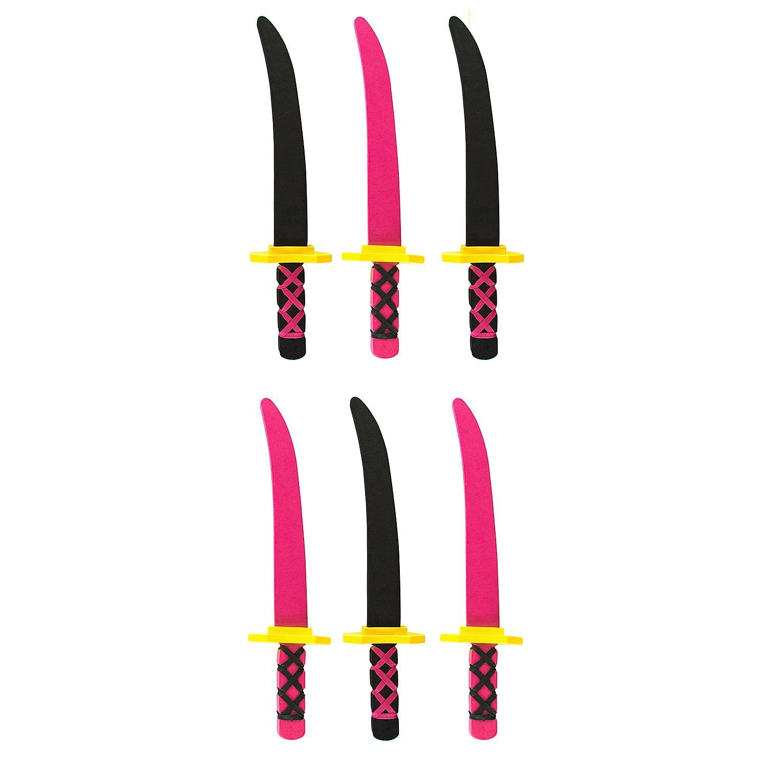 Lightweight Safe Soft Foam Toy Swords Ninja Pirate Style Party Favors