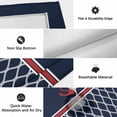 thumbnail image 6 of Navy Blue Morocco Outdoor Rug for Patio/Deck/Porch, Non-Slip Large Area Rug 3 x 5 Ft, Red Ocean Nautical Anchor Stripe Indoor Outdoor Rugs Washable Area Rugs, Reversible Camping Rug Carpet Runner, 6 of 8
