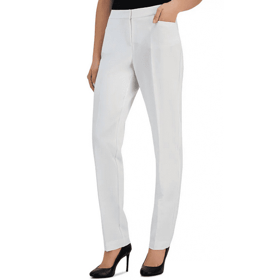 I.N.C. International Concepts BRIGHT WHITE Women's Straight-Leg Pants, US 16