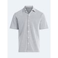 thumbnail image 6 of Free Assembly Men's Button Front Jacquard Shirt with Short Sleeves, Sizes S-3XL, 6 of 6