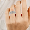 thumbnail image 6 of Pompeii Certified 2 1/2Ct Diamond Engagement Ring With Accents 14k Gold Lab Grown, 6 of 6