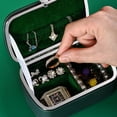 thumbnail image 3 of Joyero Organizador Portátil Pendientes Anillos Caja De Almacenamiento De Exhibición Con Cerradura Para Mujeres Scienceny AP006273-04, 3 of 6