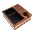 thumbnail image 4 of Coffee Knock Box Coffee Filter Tamper Holder Portafilter Stand For Home Kitchen Cafe Premium Walnut With Fine Slots, 4 of 8