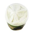 thumbnail image 3 of NYFASHION101 Warm Soft Stretch Cable Knit Camo Cuff Slouchy Beanie - Ivory, 3 of 3