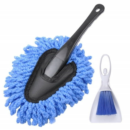 AutoEC Car Duster, Multi-Functional Dash Duster with Dust Brush, Cleaning Detail Duster Set for Car Interior and Exterior Cleaning and Home Use (Best Way To Dust Car Interior)