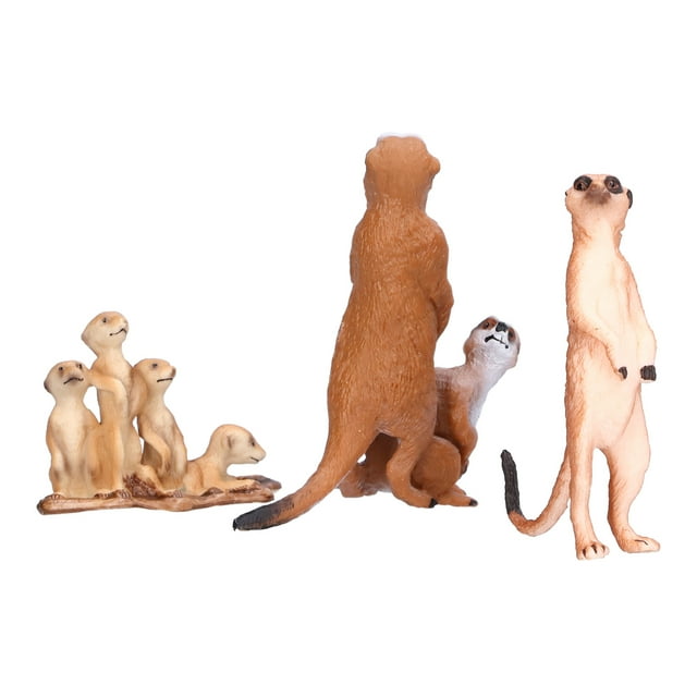 Meerkat Figurine,Meerkat Figurine Simulated Cute Meerkat Model Meerkat Figure Decoration High-Intensity Output