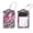 multicolored 2, variant on PhooArto 2 Pack Leather Luggage Tag with Stainless Steel Loop, Pink Butterfly Pattern Baggage Handbag Travel Suitcase Tags with Name ID Card Perfect to Quickly Spot Luggage Suitcase