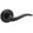 Black, variant on Kwikset 720SEL-514 Sedona Passage Door Lever Set - Black