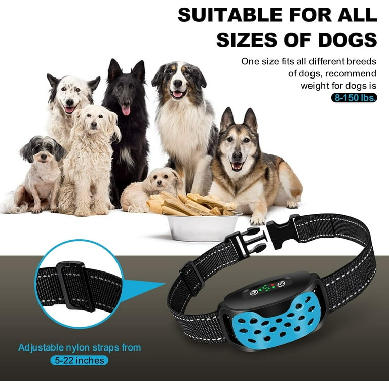 Anti Barking Dog Collars Bark Collar Stop Dog Barking with Vibration Beep Modes Harmless Training Dog Collar for Small Medium Large Dogs No Bark Collar Rechargeable IP67 Waterproof Humane Walmart