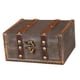 thumbnail image 2 of organizador de joyas de madera único con cerradura, caja de almacenamiento Retro, cajas decorativas para juguete para regalo, dinero,, 2 of 9