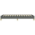 thumbnail image 4 of vidaXL Cadre de Lit Gris Foncé 100x203 cm Grand Lit Simple TG Tissu, 4 of 6