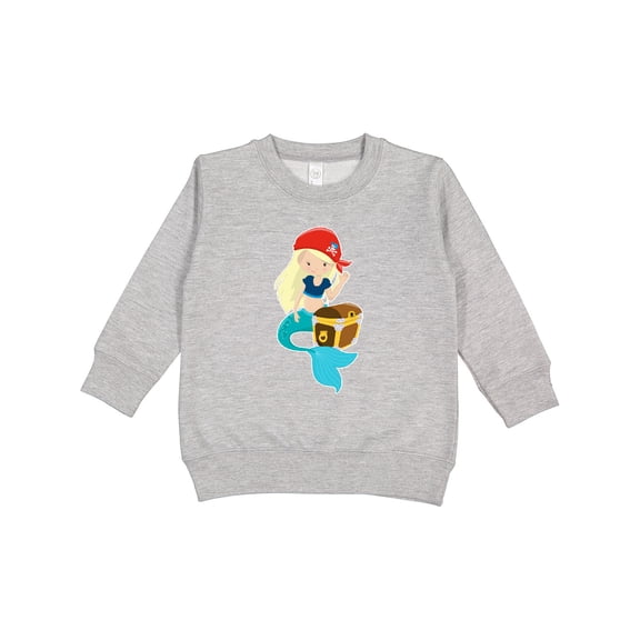 Inktastic Mermaid Pirate Toddler Sweatshirt