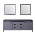 thumbnail image 3 of Lexora Home Marsyas 84" Double Vanity with Mirrors in Dark Gray, 3 of 10