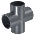thumbnail image 1 of Conectores de unión en forma de T de Uxcell para tubos, adaptadores de PVC para accesorios de tubería de agua 1.26" 1, 1 of 4