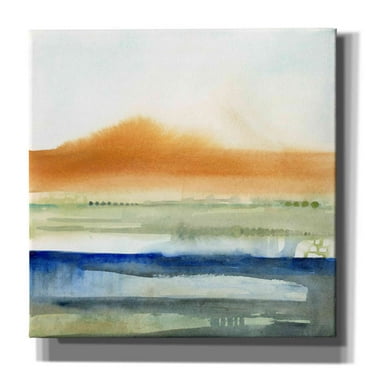 Epic Graffiti 'Sunwashed Strata II' by Victoria Borges, Canvas Wall Art, 37"x37"