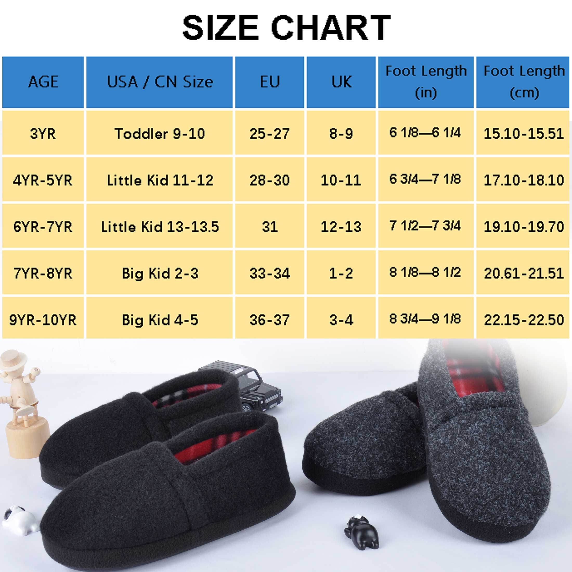 HOMEHOT Kids' Fuzzy House Slippers Black photo 2