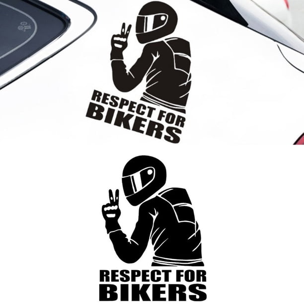 Calcomanía reflectante para ciclistas, calcomanía reflectante de respeto por los ciclistas, calcomanías para autos, calcomanías decorativas de moda para autos, diseño de última generación