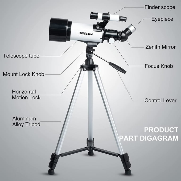 Amazon.com: Antique Brass Finish Telescope with Wooden