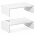 thumbnail image 6 of Furinno CLASSIC 15.7" Wide Stackable Monitor Stand Riser Set of 2 White, 6 of 7