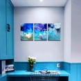 thumbnail image 2 of Canvas Wall Art For Living Room Family Wall Decorations For Bedroom Modern Bathroom Wall Decor Paintings Blue Abstract Pictures Artwork Inspirational Canvas Art Prints Kitchen Home Decor 3 Piece Set, 2 of 6